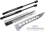 Steeda Engraved Billet Mustang Hood Strut Kit - 05-14